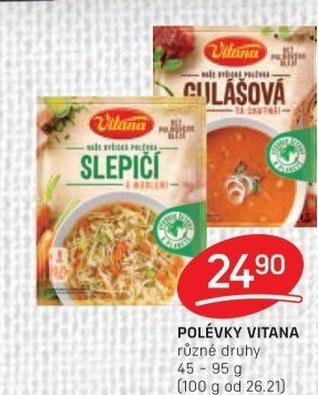 Instantní polévky Vitana