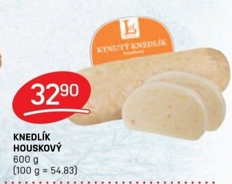 Knedlík houskový kynutý Lef