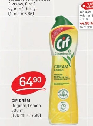 Krémový čistič Cif Cream