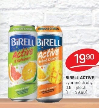 Nealkoholické pivo ochucené Active Birell