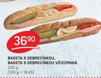 Obložená bageta