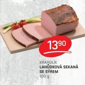 Sekaná lahůdková se sýrem Krahulík