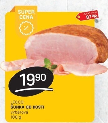 Šunka od kosti výběrová LE&amp