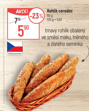 Cereální rohlík