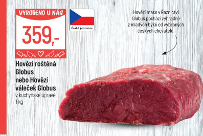 Hovězí roštěná Globus