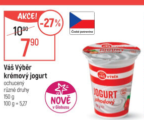Jogurt krémový ochucený Váš Výběr