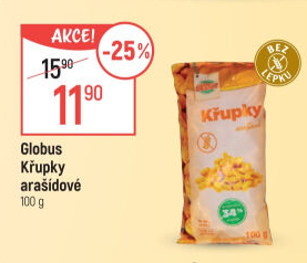 Křupky arašídové Globus