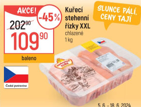 Kuřecí stehenní řízky Vodňanské kuře