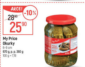 Okurky sterilované My Price