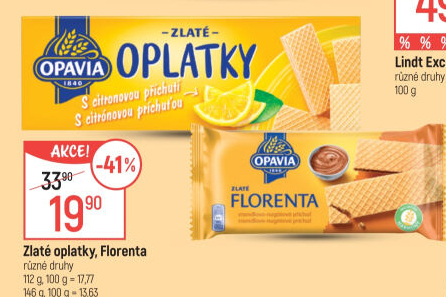 Oplatky Zlaté Opavia