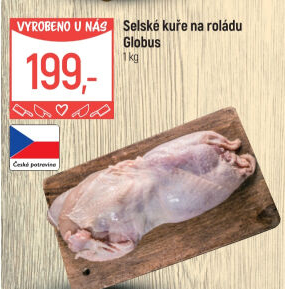Selské kuře na roládu Globus