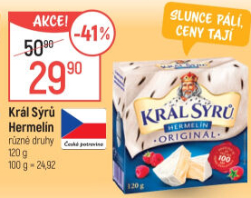 Sýr Hermelín Král sýrů