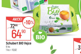 Vejce bio natur Schubert