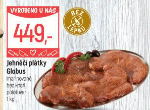 Jehněčí plátky marinované Globus
