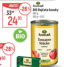 Rajčata kousky bio Alnatura