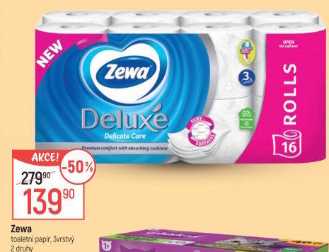 Toaletní papír 3vrstvý Deluxe Zewa