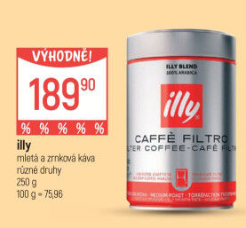 Mletá káva Espresso Illy