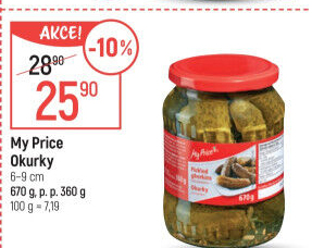 Okurky sterilované My Price