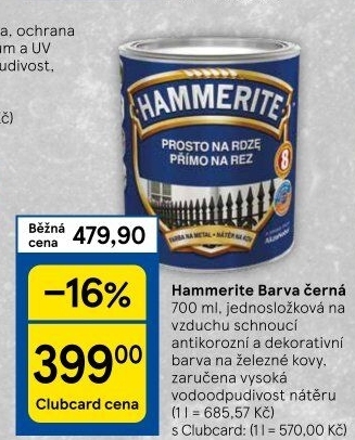 Barva na kov Hammerite