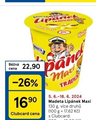 Dezert Lipánek Madeta