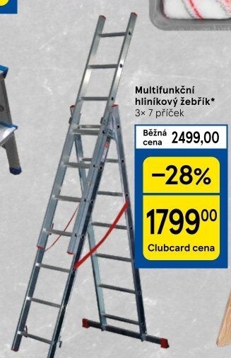 Hliníkový multifunkční žebřík