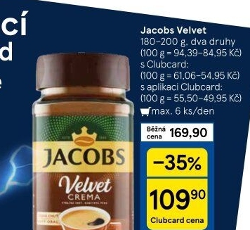 Instantní káva Jacobs Velvet