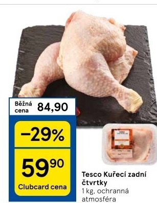 Kuřecí čtvrtky Tesco