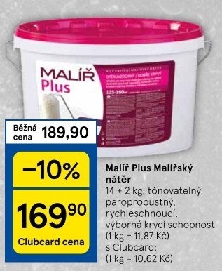 Malířský nátěr Malíř Plus
