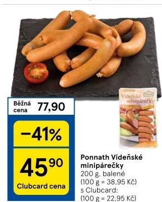 Minipárečky vídeňské Ponnath