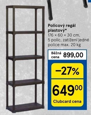 Plastový regál