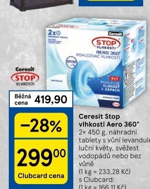 Pohlcovač vlhkosti Aero 360° Ceresit - náhradní tablety