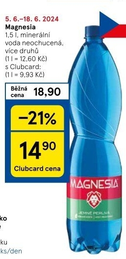 Přírodní voda Magnesia