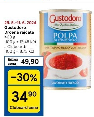 Rajčata drcená Passata Gustodoro