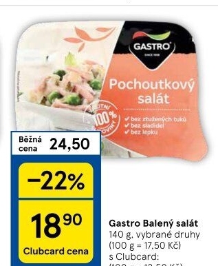 Saláty Gastro