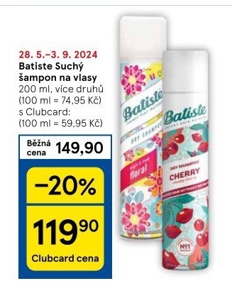 Šampon suchý Batiste