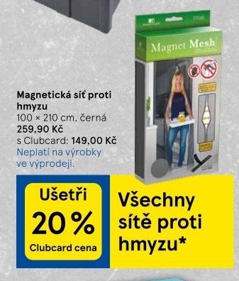 Síť do okna s magnetem proti hmyzu