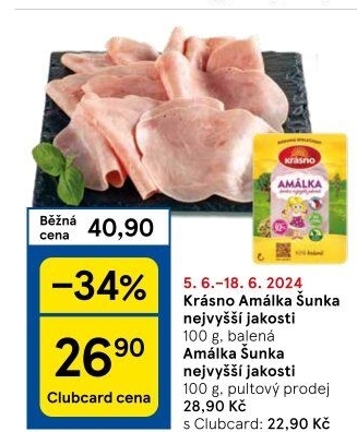 Šunka Amálka nejvyšší jakosti Krásno