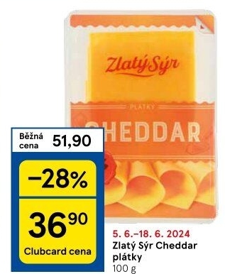 Sýr Cheddar Zlatý sýr
