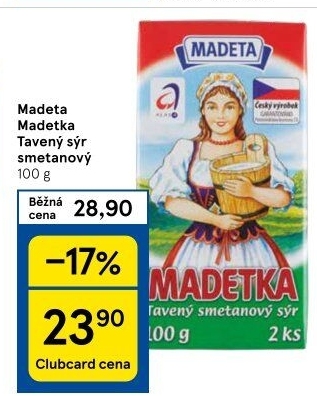 Sýr tavený smetanový Madetka