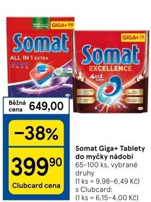 Tablety do myčky Somat