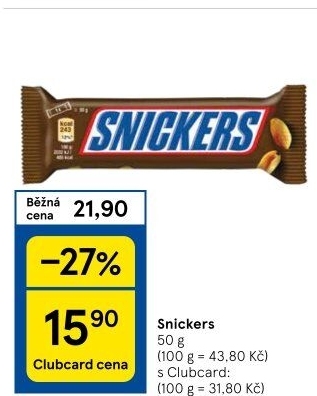 Tyčinka Snickers