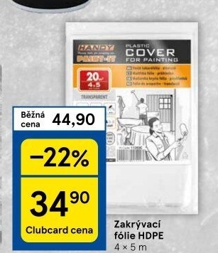 Zakrývací fólie