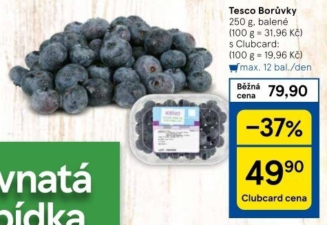 Borůvky Tesco