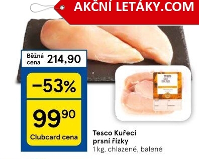 Kuřecí prsní řízky Tesco