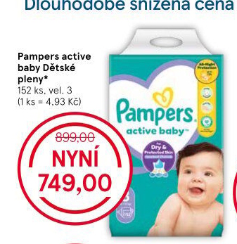 Pleny dětské Active Baby Pampers
