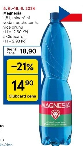 Přírodní voda Magnesia