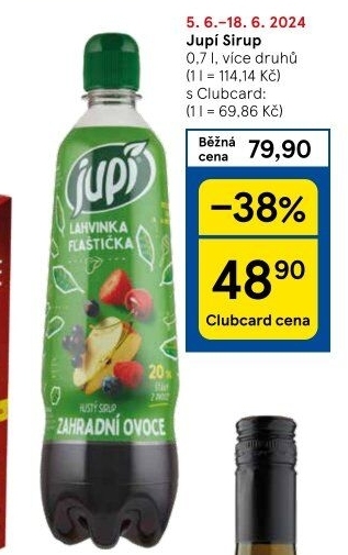 Sirup hustý Lahvinka Jupí