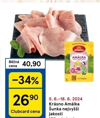 Šunka Amálka nejvyšší jakosti Krásno