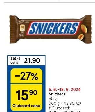 Tyčinka Snickers