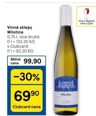 Vína Vinné sklepy Milotice